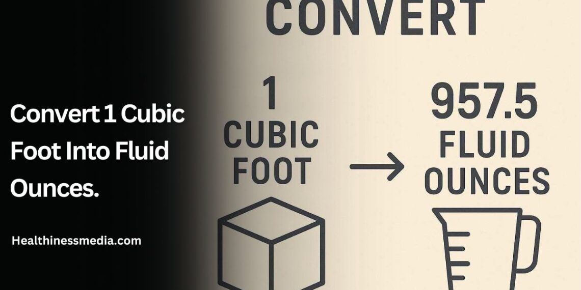 Convert 1 Cubic Foot Into Fluid Ounces.